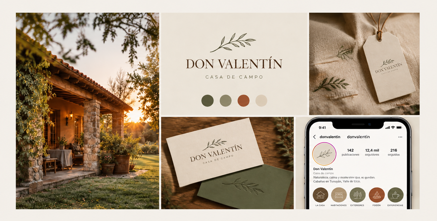 Don Valentín — Casa de Campo: identidad visual y aplicaciones de marca